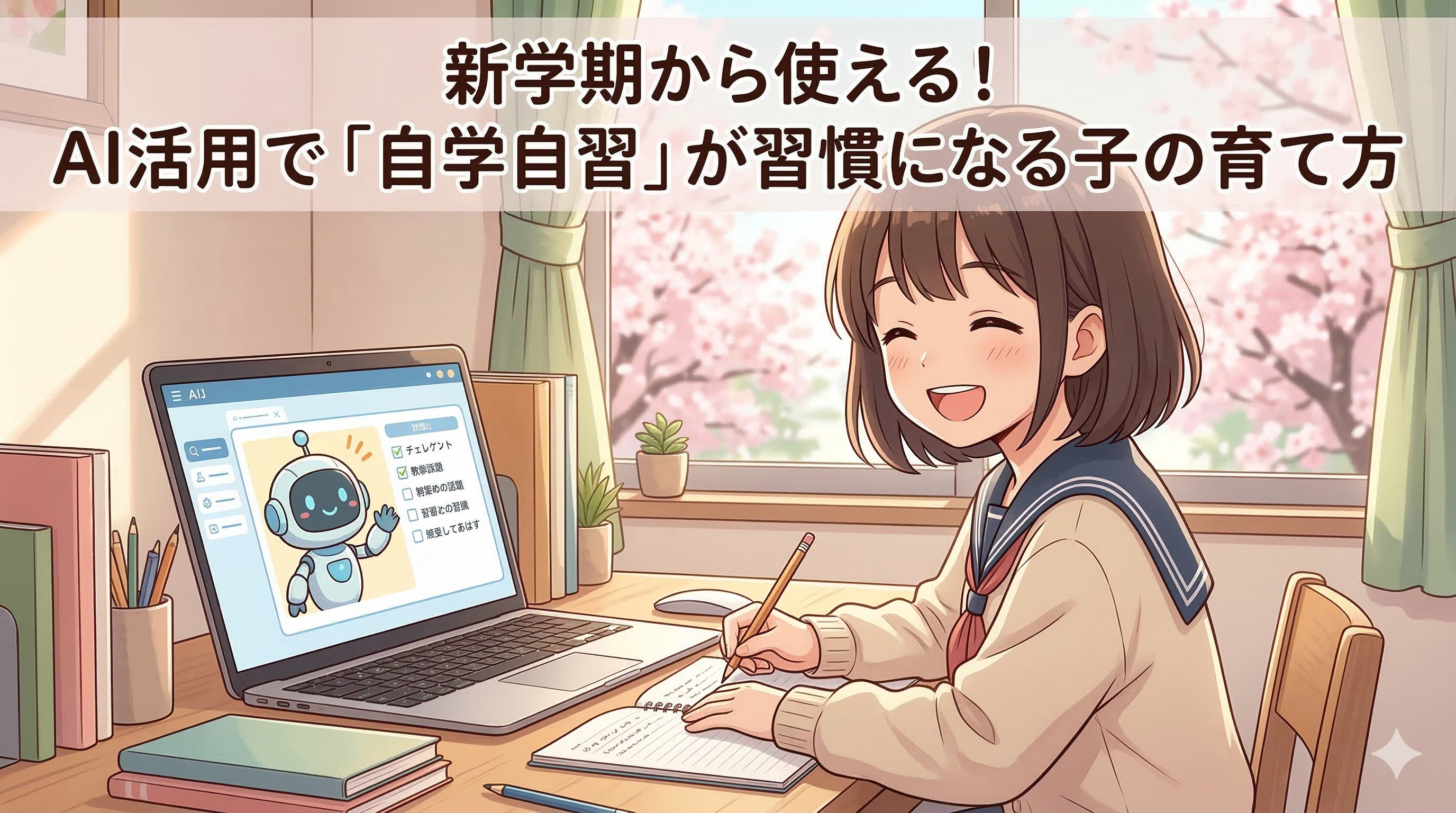 新学期から使える！AI活用で「自学自習」が習慣になる子の育て方