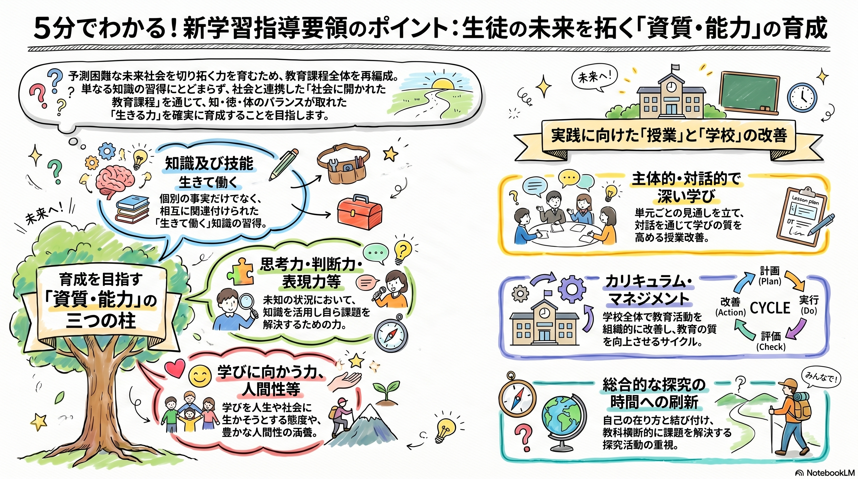 NotebookLMで出力したインフォグラフィック例